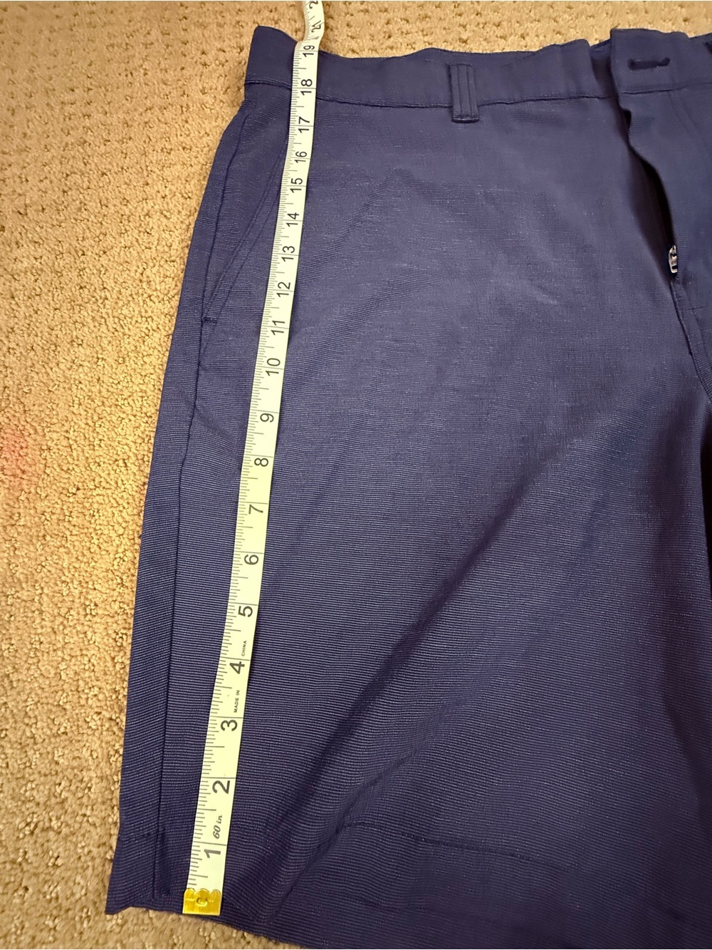 Travis Mathew Navy Performance Flat Front Shorts - Picture 6 of 10